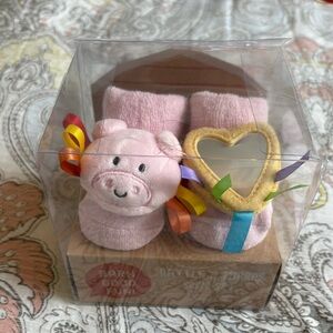 Baby Socks - Sensory Rattle and Mirror Socks